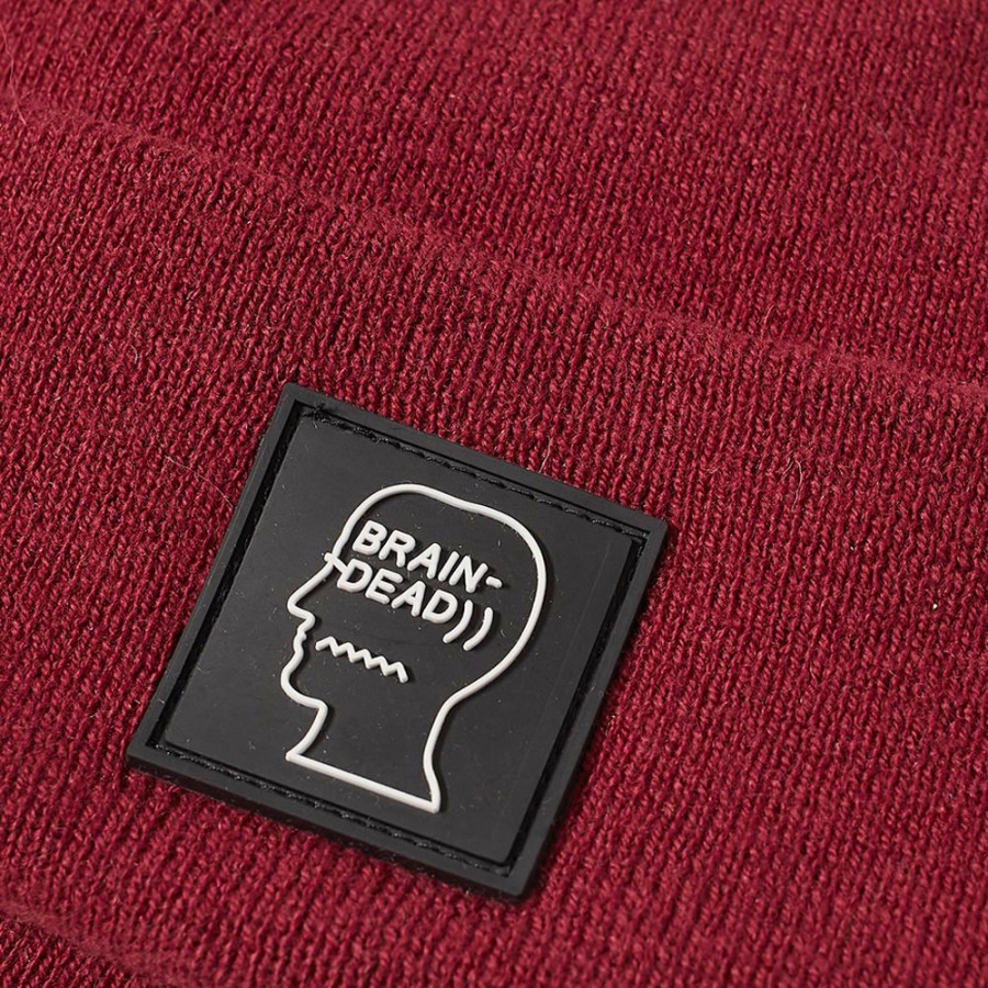 Beanies * | Brain Dead Logo Head Wool Beanie