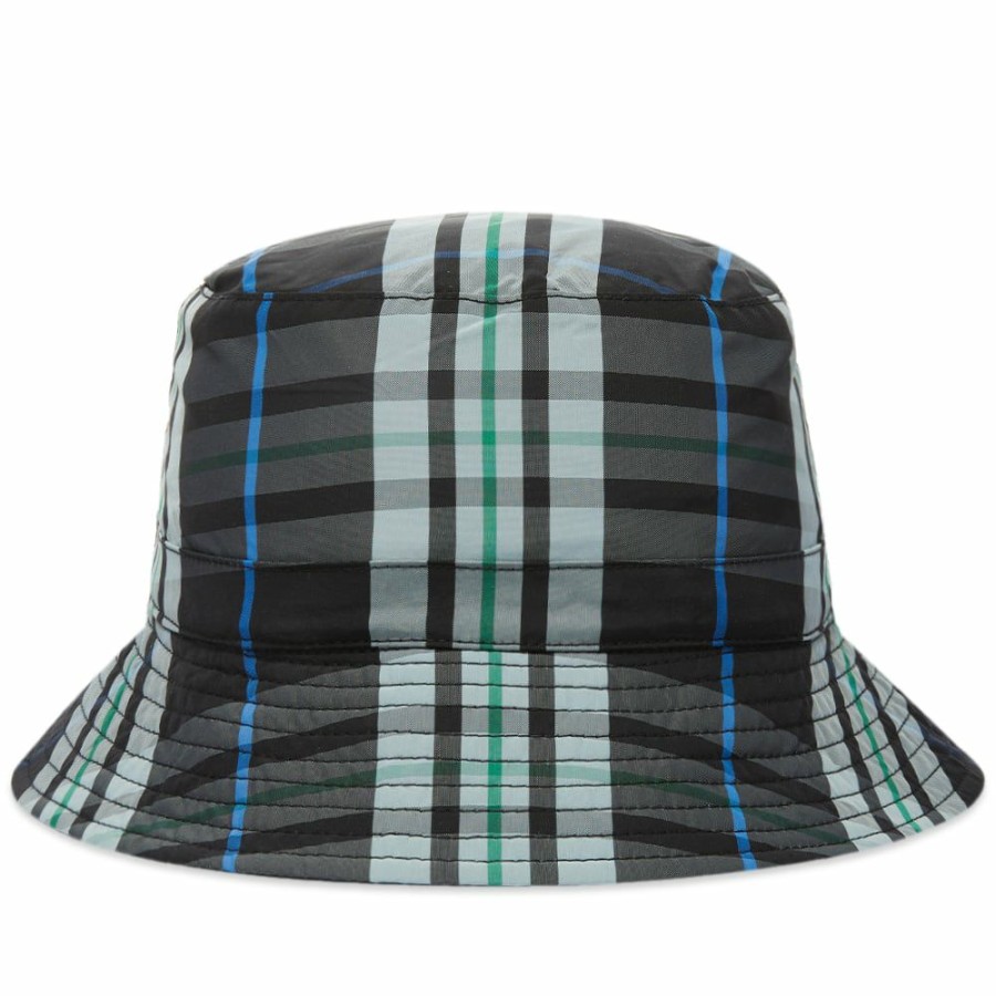 Bucket Hats * | A.P.C. Bob Mark Reversible Check Bucket Hat