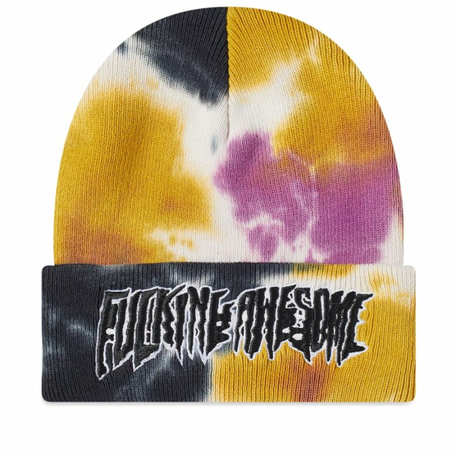 Beanies * | Fucking Awesome Stretch Tie-Dye Cuff Beanie