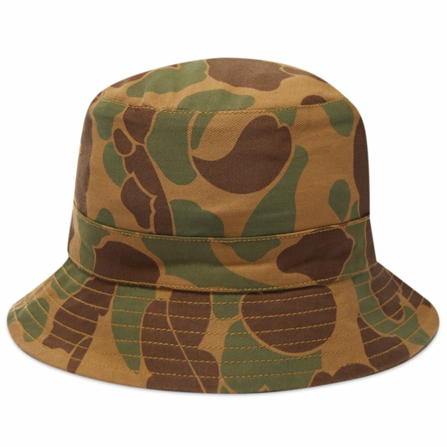 Bucket Hats * | Universal Works Camo Bucket Hat