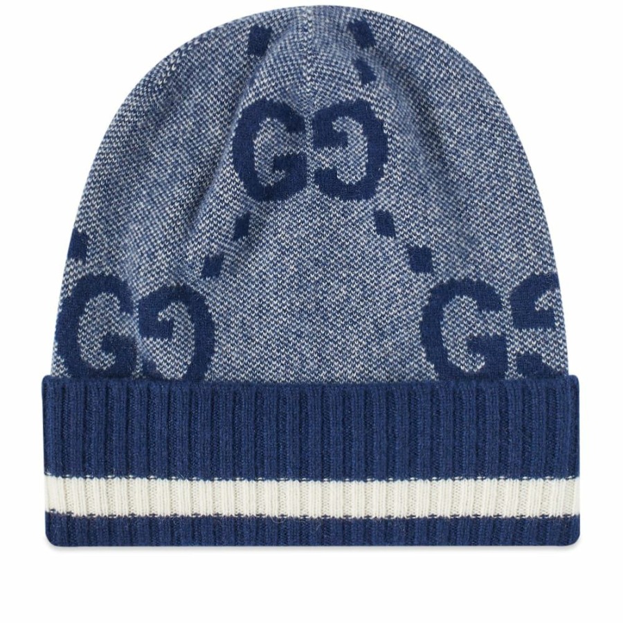 Beanies * | Gucci Gg Knitted Beanie Hat