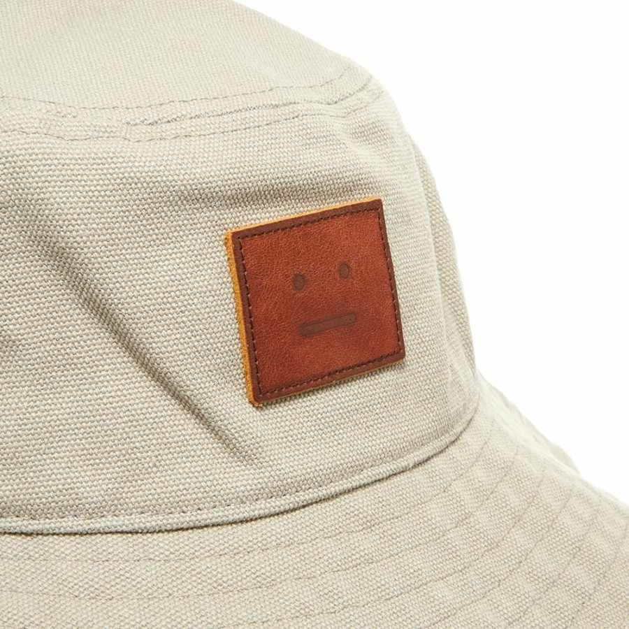 Bucket Hats * | Acne Studios Buko Canvas Face Bucket Hat