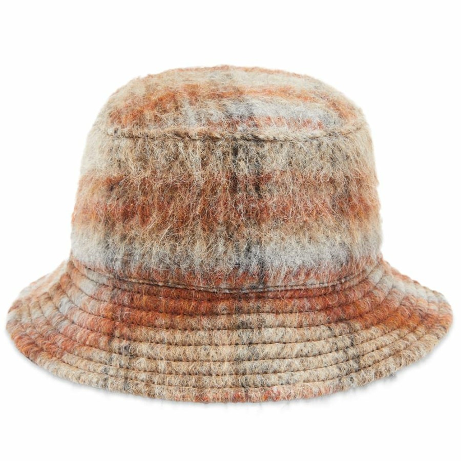 Bucket Hats * | Our Legacy Check Alpaca Bucket Hat