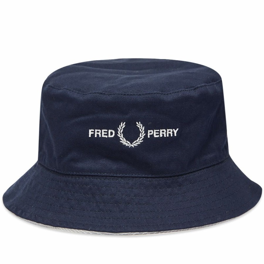 Bucket Hats * | Fred Perry Reversible Bucket Hat