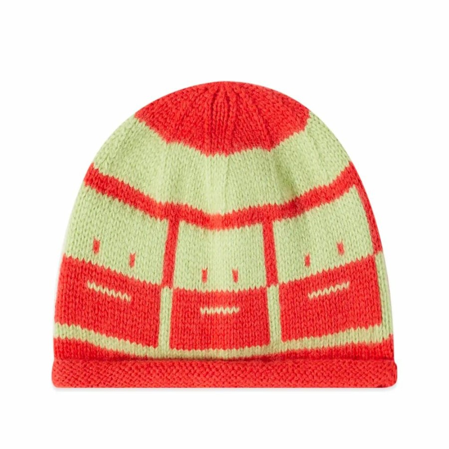 Beanies * | Acne Studios Mini Kirk Stripe Face Beanie