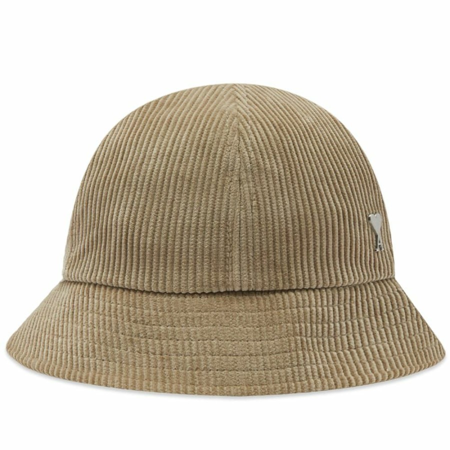 Bucket Hats * | Ami Small A Heart Corduroy Bucket Hat