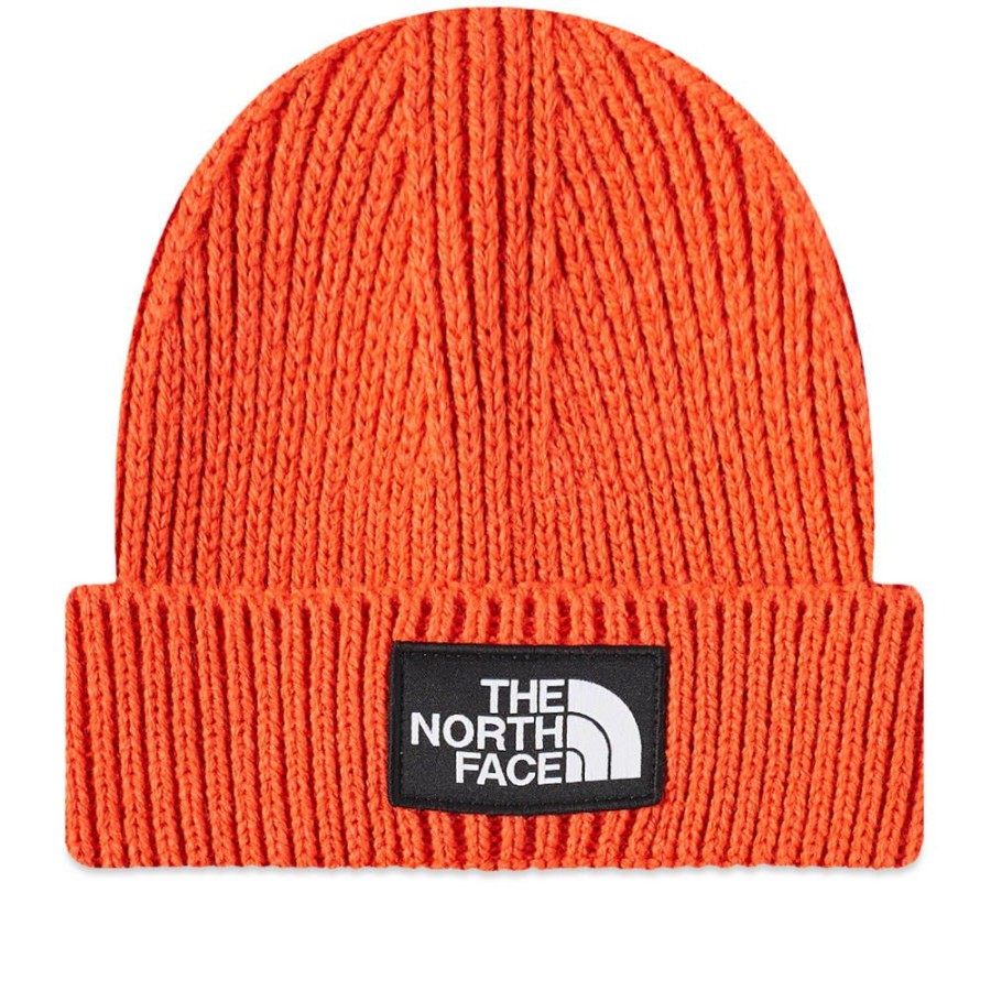 Beanies * | The North Face Logo Cuffed Beanie