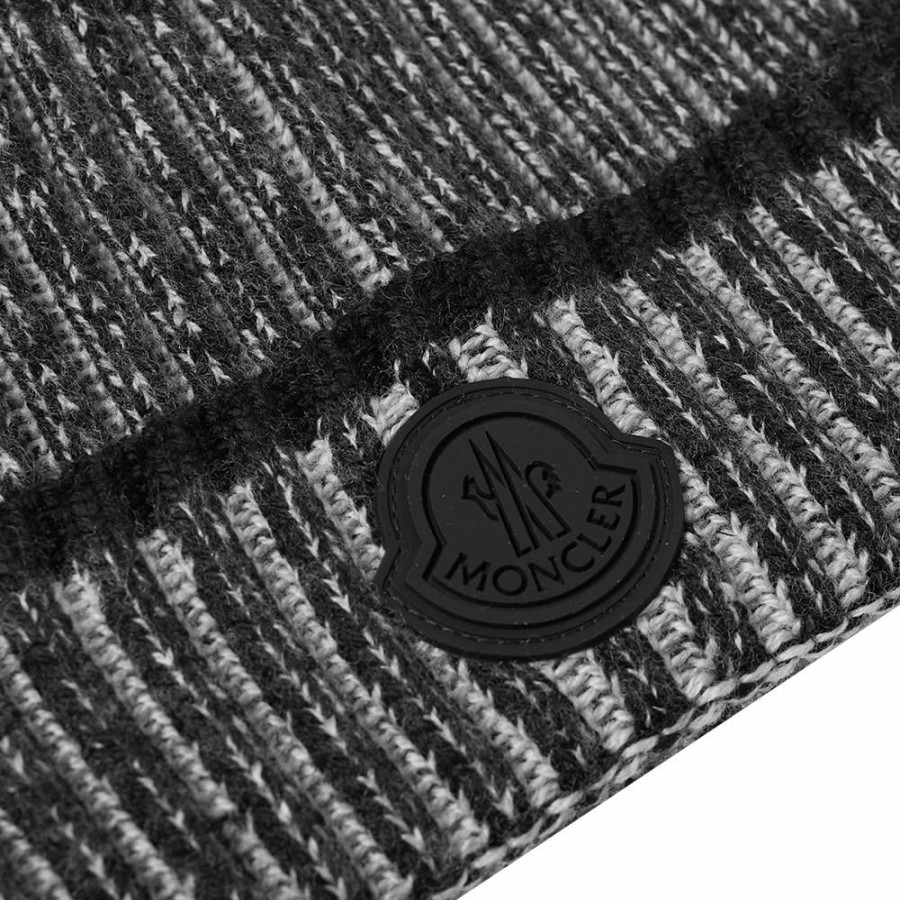 Beanies * | Moncler Cable Marl Knit Beanie