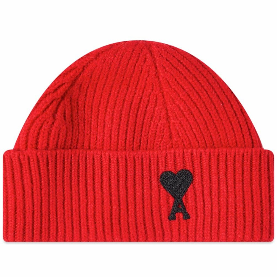 Beanies * | Ami A Heart Logo Beanie