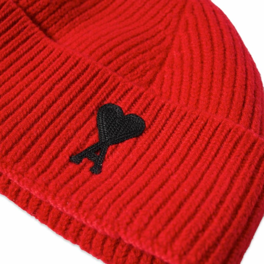 Beanies * | Ami A Heart Logo Beanie