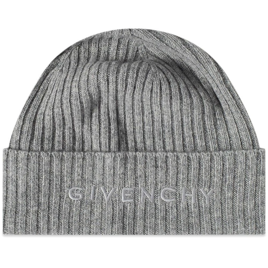 Beanies * | Givenchy Ribbed Logo Beanie