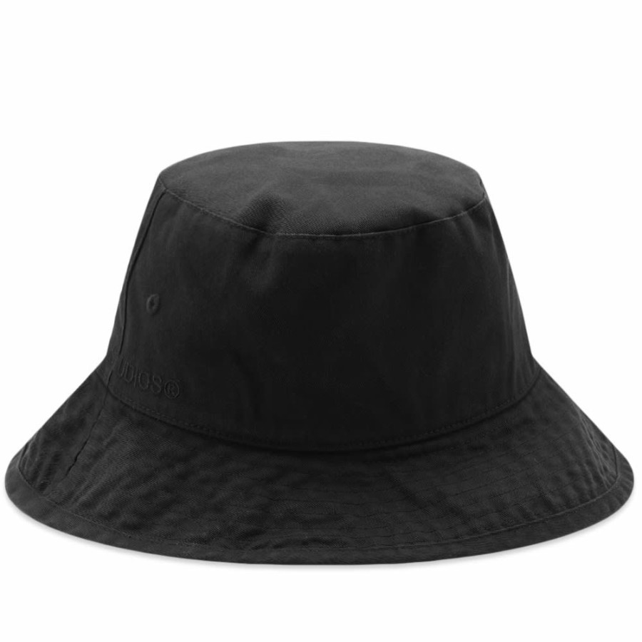 Bucket Hats * | Acne Studios Brimmo Twill Logo Bucket Hat