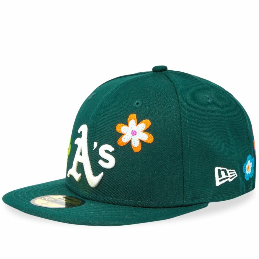 Caps * | New Era Oakland Athletics Floral 59Fifty Fitted Cap