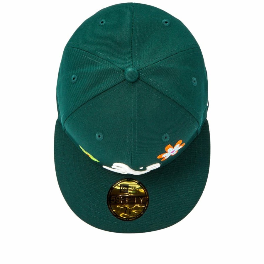 Caps * | New Era Oakland Athletics Floral 59Fifty Fitted Cap