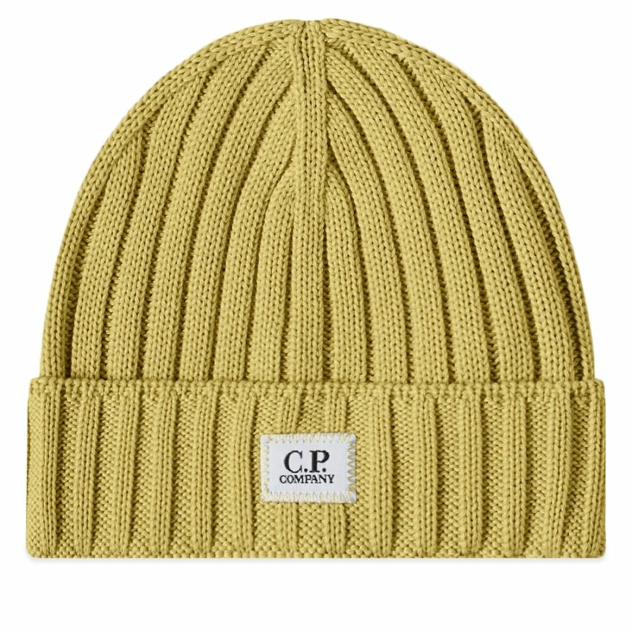 Beanies * | C.P. Company Cp Company Patch Logo Beanie