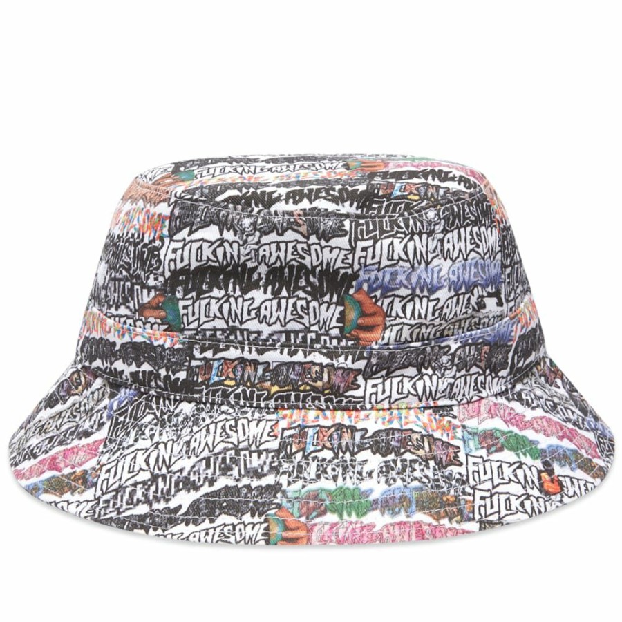 Bucket Hats * | Fucking Awesome Sticker Logo Bucket Hat