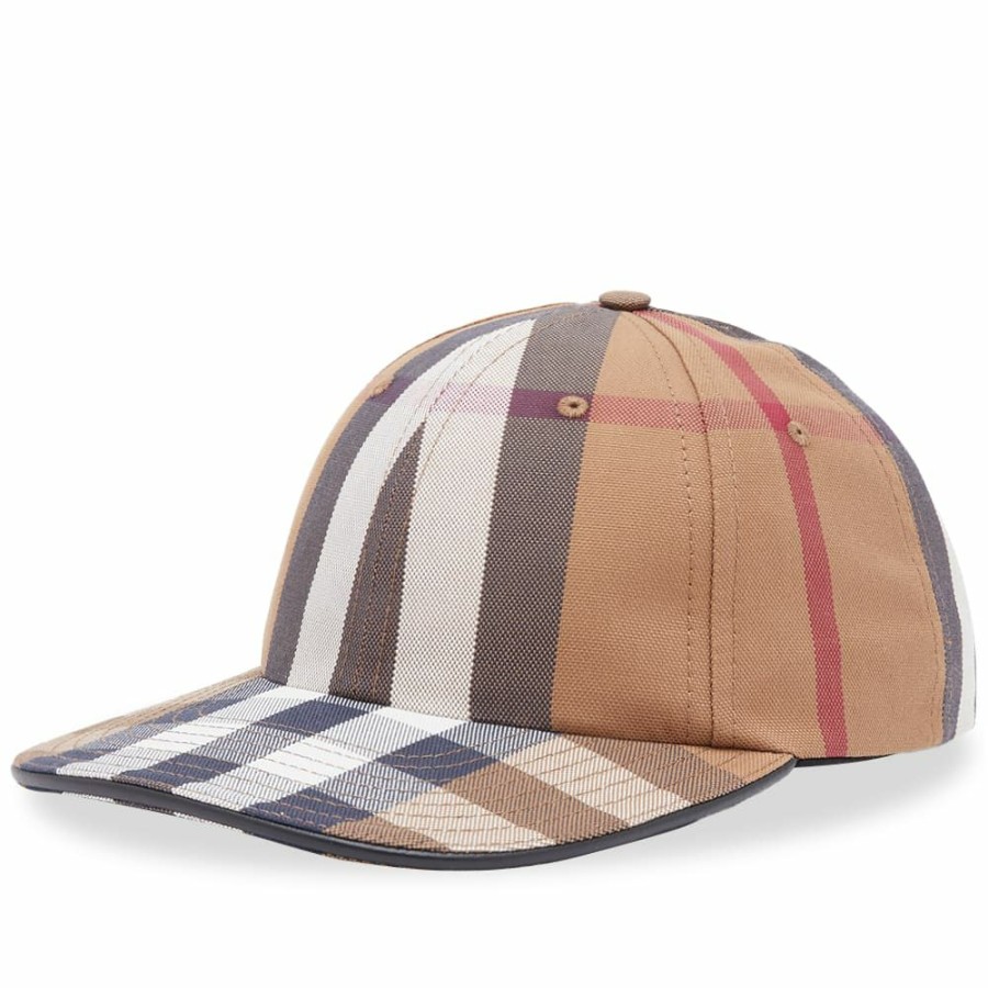 Caps * | Burberry Check Baseball Cap