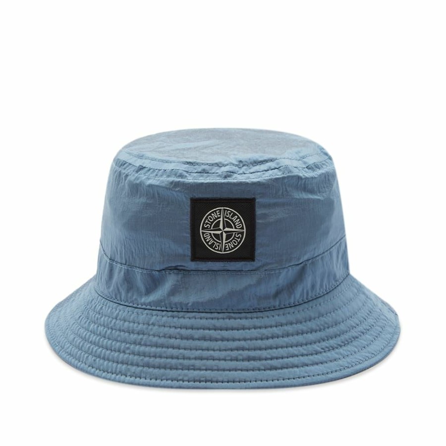 Bucket Hats * | Stone Island Junior Nylon Metal Bucket Hat