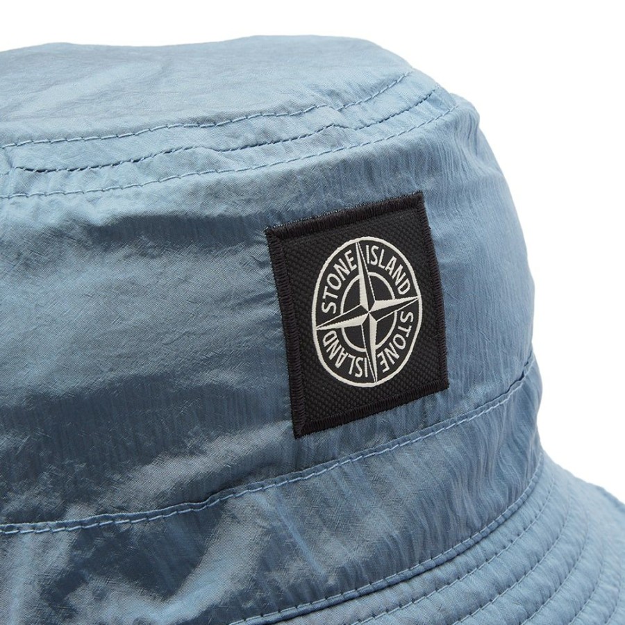 Bucket Hats * | Stone Island Junior Nylon Metal Bucket Hat