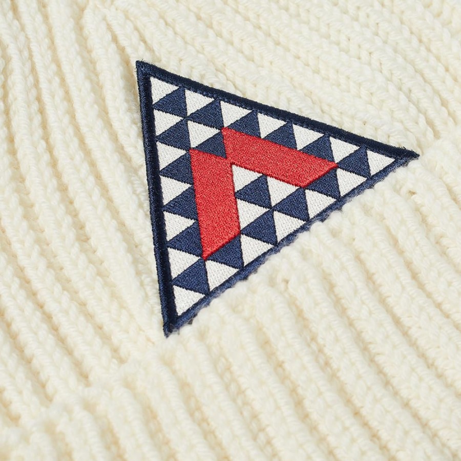 Beanies * | Moncler Geometric Pattern Beanie Hat