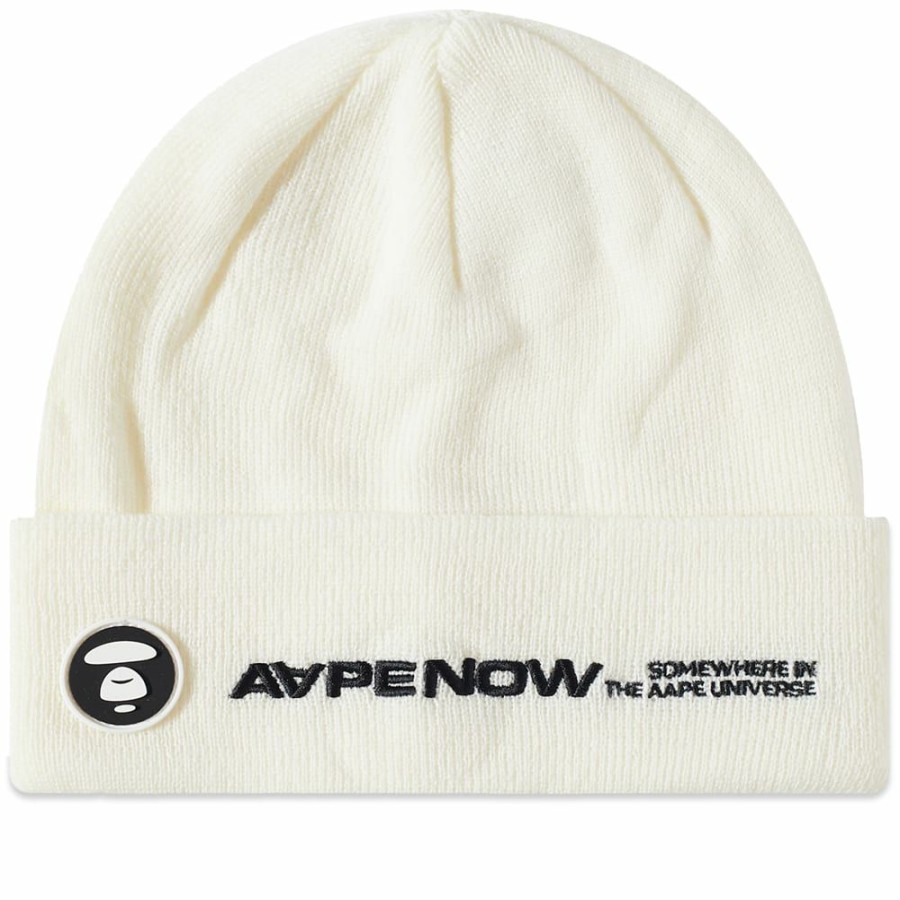 Beanies * | Aape By A Bathing Ape Aape Logo Beanie