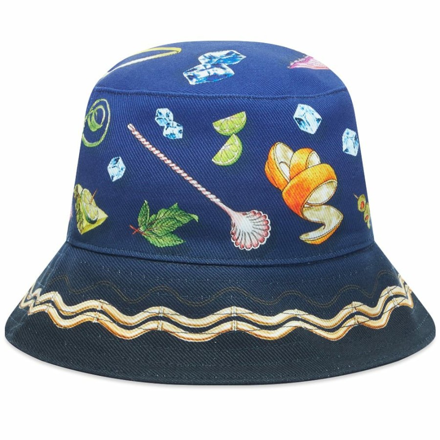 Bucket Hats * | Casablanca Denim Bucket Hat