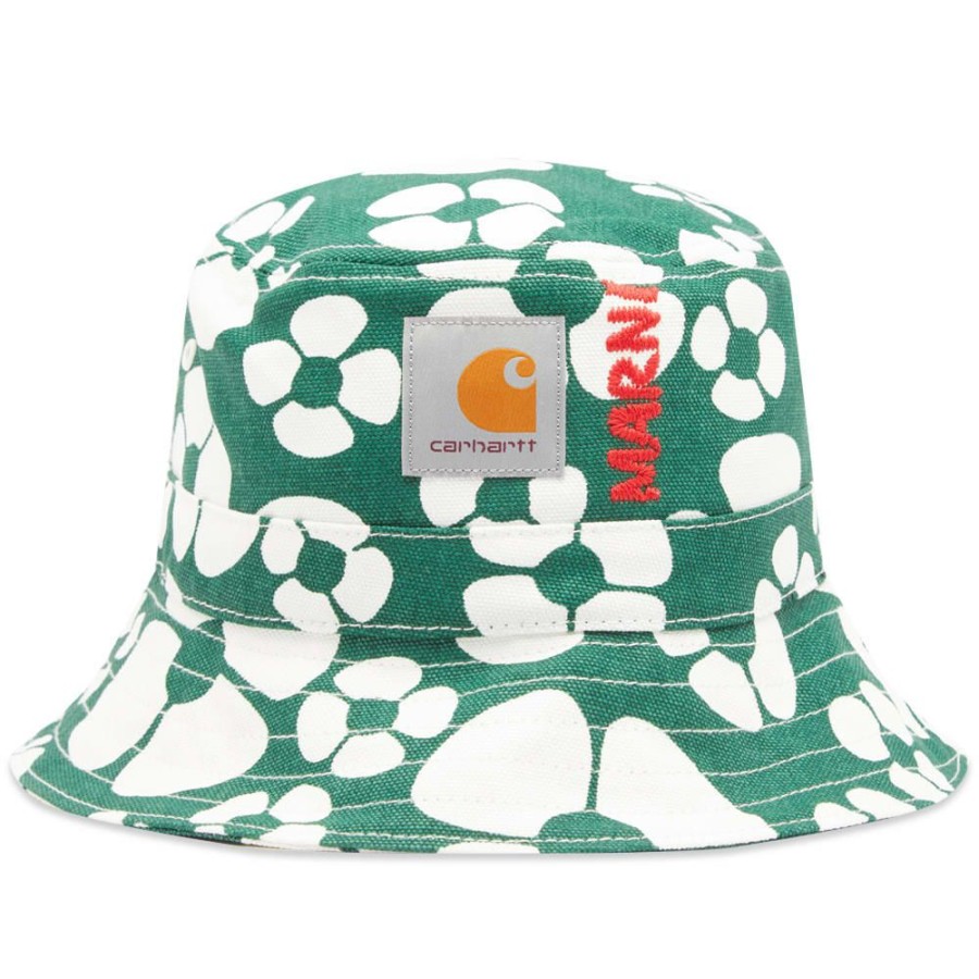 Bucket Hats * | Marni X Carhartt Wip Floral Bucket Hat