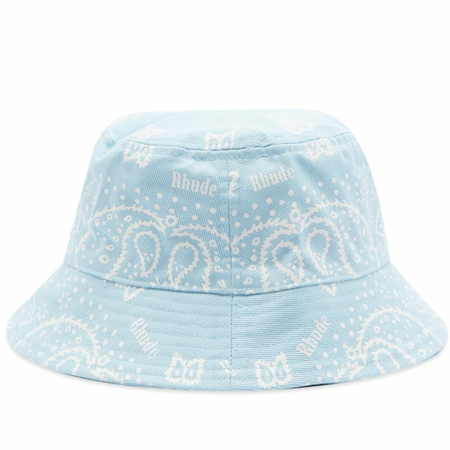 Bucket Hats * | Rhude Bandana Canvas Bucket Hat