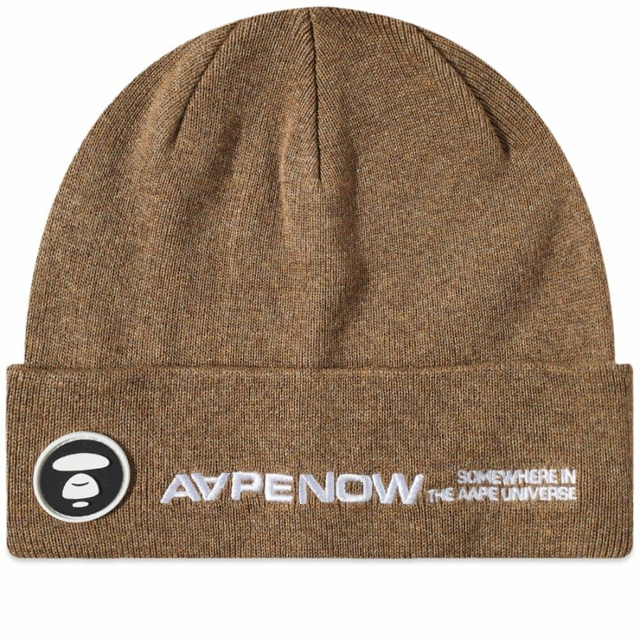 Beanies * | Aape By A Bathing Ape Aape Logo Beanie