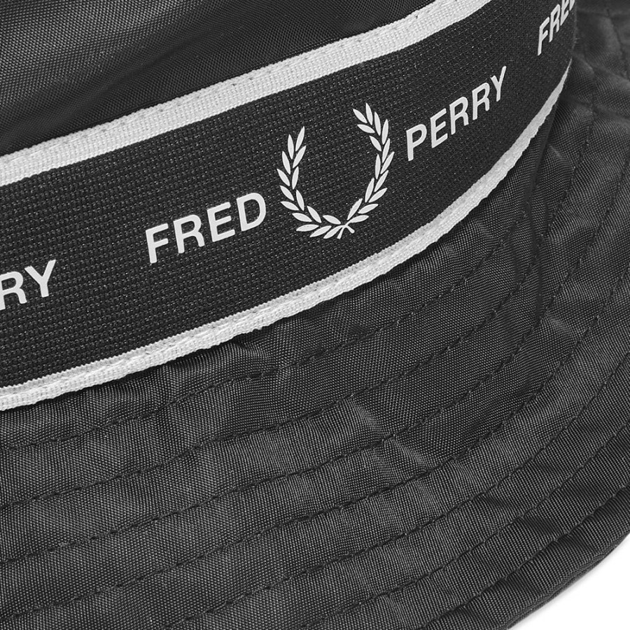 Bucket Hats * | Fred Perry Authentic Fred Perry Taping Bucket Hat