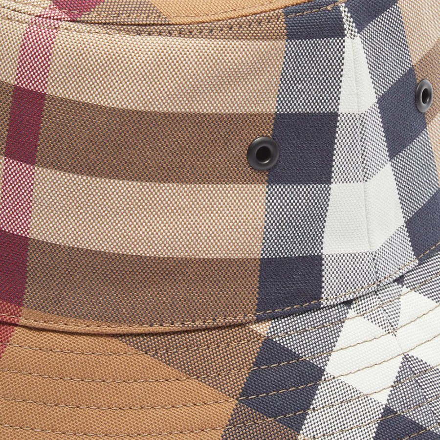 Bucket Hats * | Burberry Canvas Check Bucket Hat