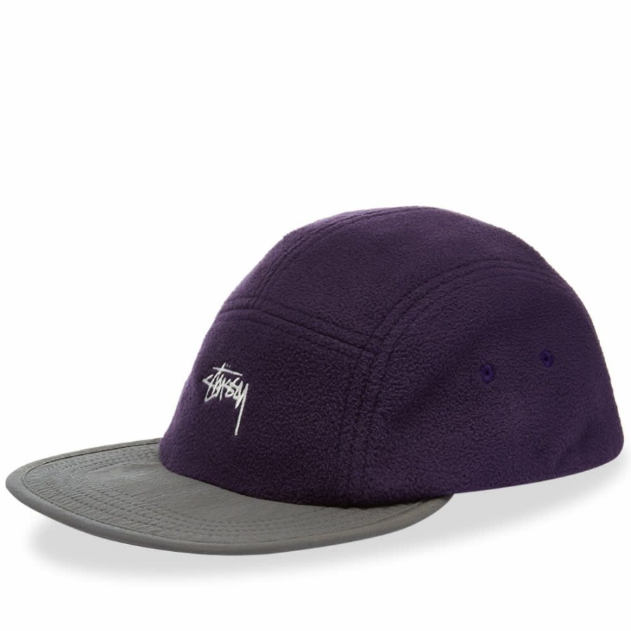 Hats * | Stussy Fleece Mix Camp Cap