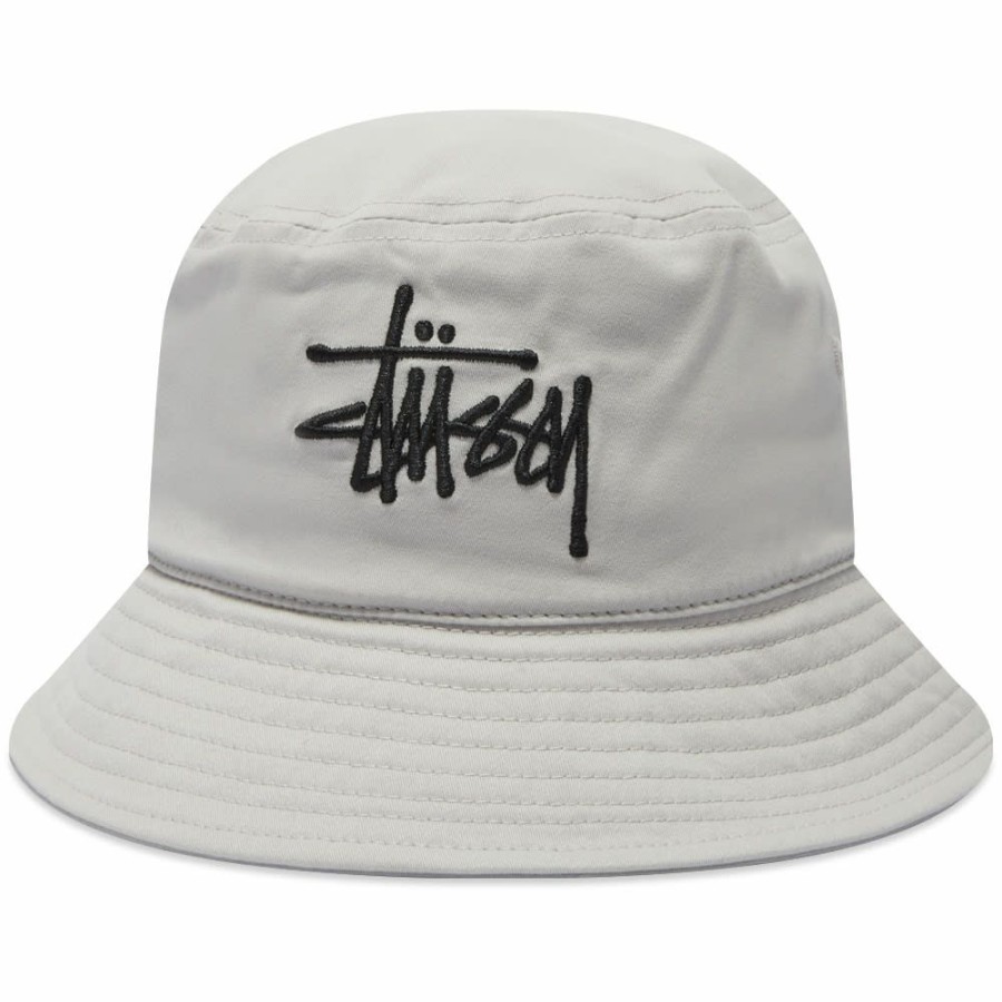 Bucket Hats * | Stussy Brushed Big Basic Bucket Hat