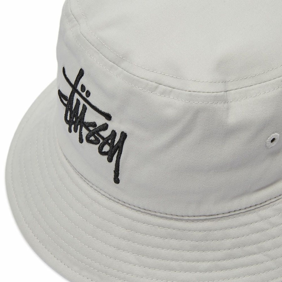 Bucket Hats * | Stussy Brushed Big Basic Bucket Hat