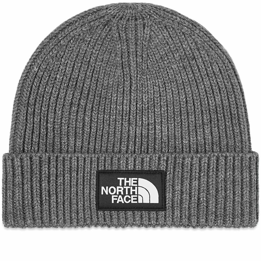 Beanies * | The North Face Tnf Logo Box Cuffed Beanie