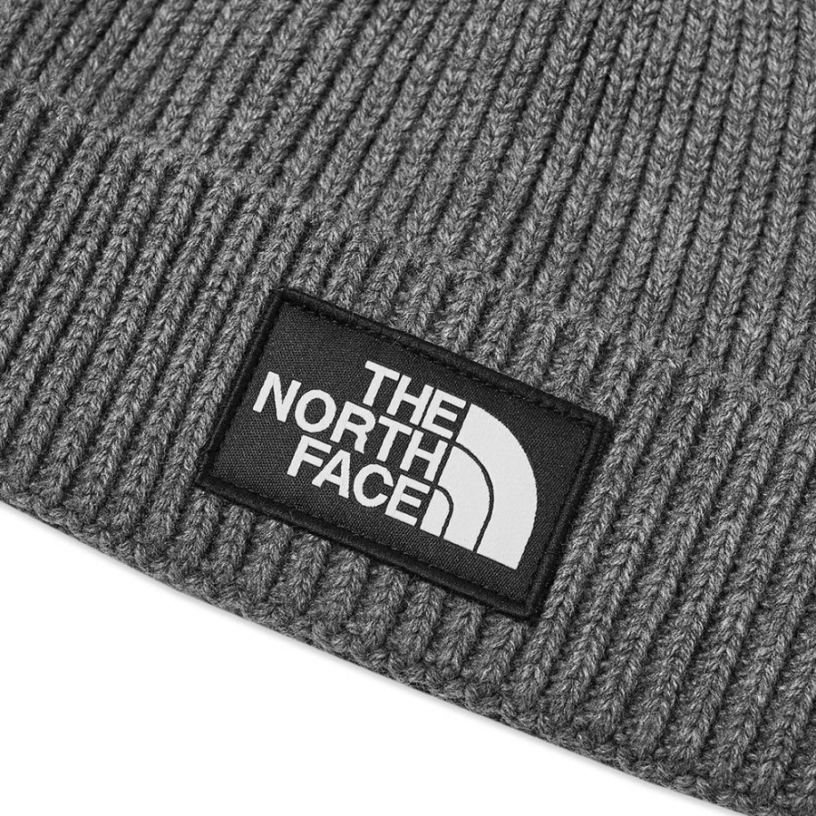 Beanies * | The North Face Tnf Logo Box Cuffed Beanie