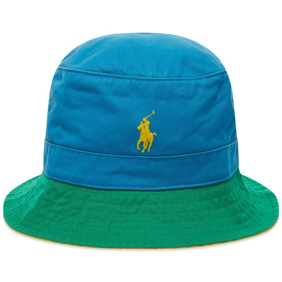 Bucket Hats * | Polo Ralph Lauren Panelled Bucket Hat