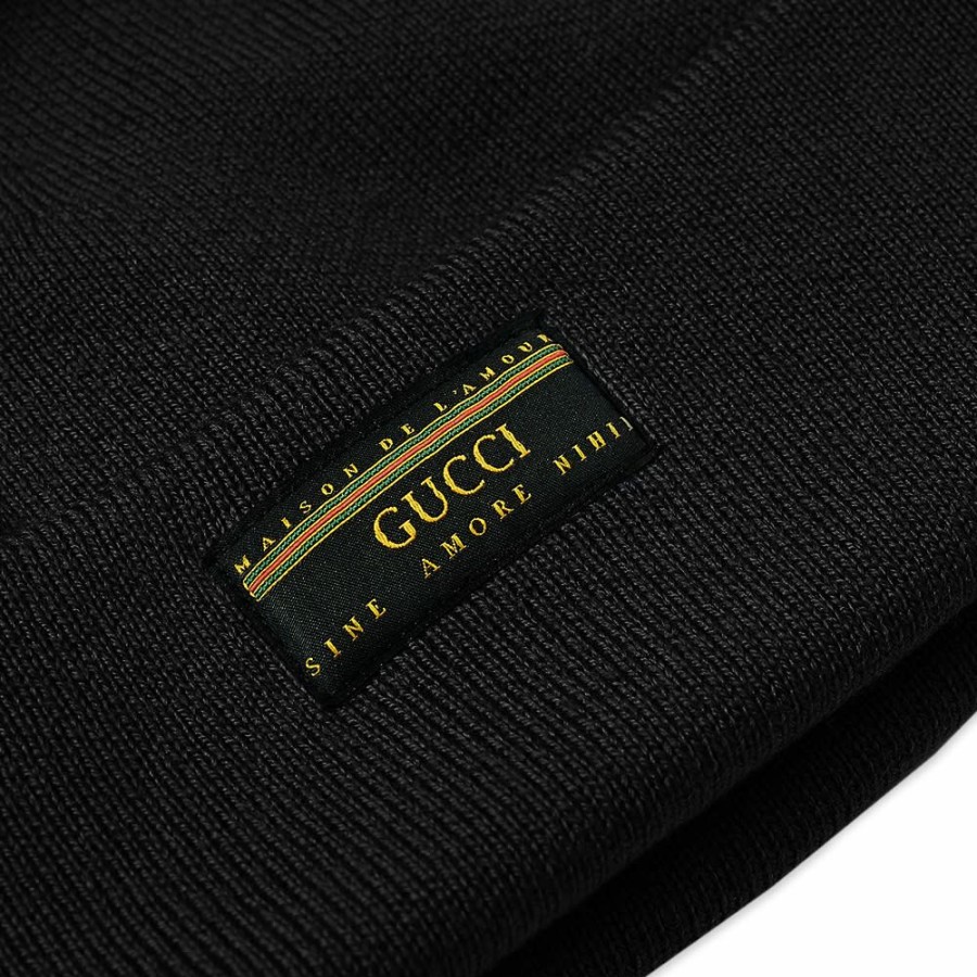 Beanies * | Gucci Patch Logo Beanie