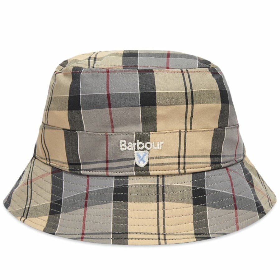 Bucket Hats * | Barbour Tartan Bucket Hat