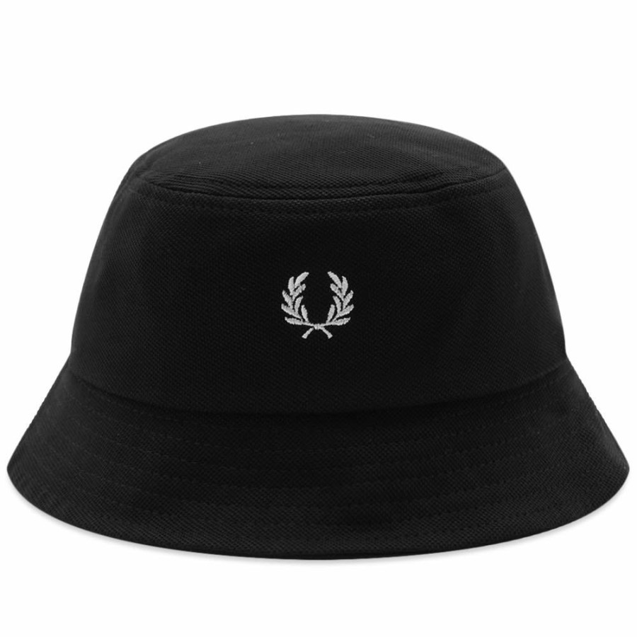 Bucket Hats * | Fred Perry Pique Bucket Hat