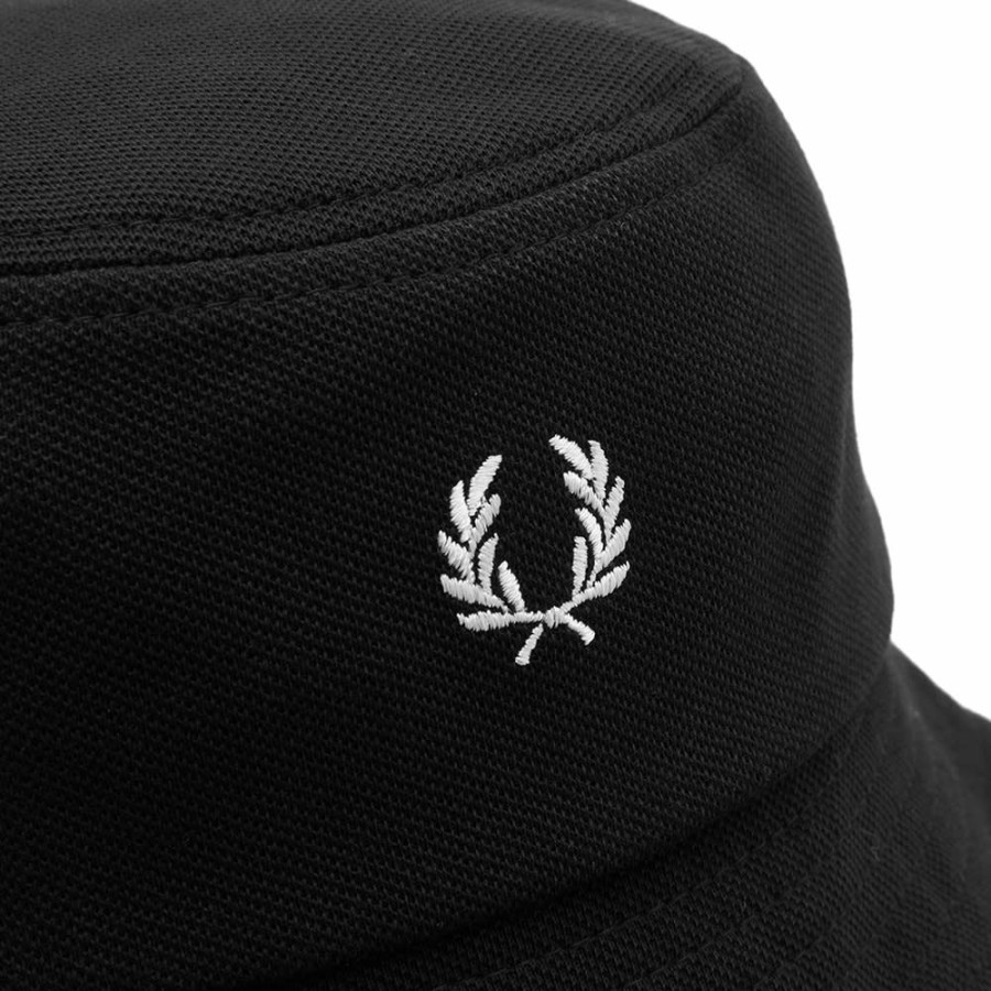 Bucket Hats * | Fred Perry Pique Bucket Hat