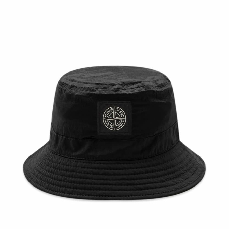 Bucket Hats * | Stone Island Junior Nylon Metal Bucket Hat