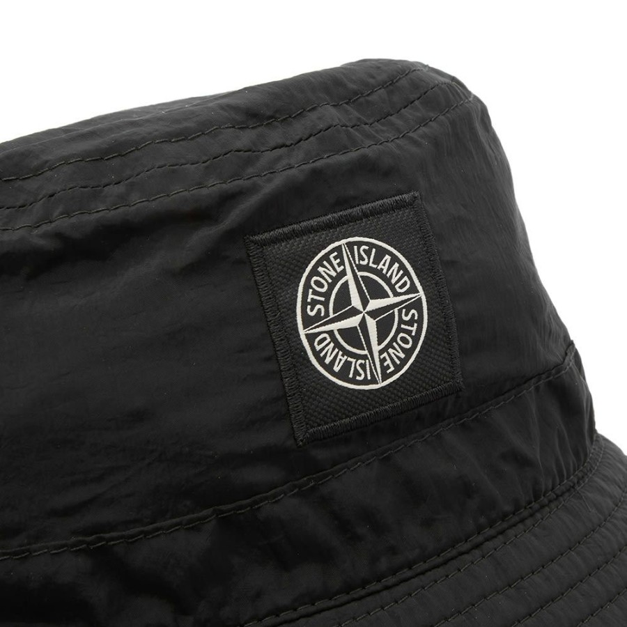 Bucket Hats * | Stone Island Junior Nylon Metal Bucket Hat