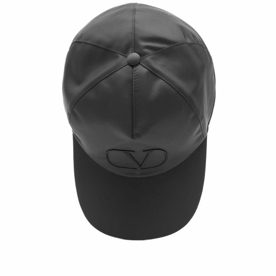 Caps * | Valentino Nylon Logo Baseball Cap