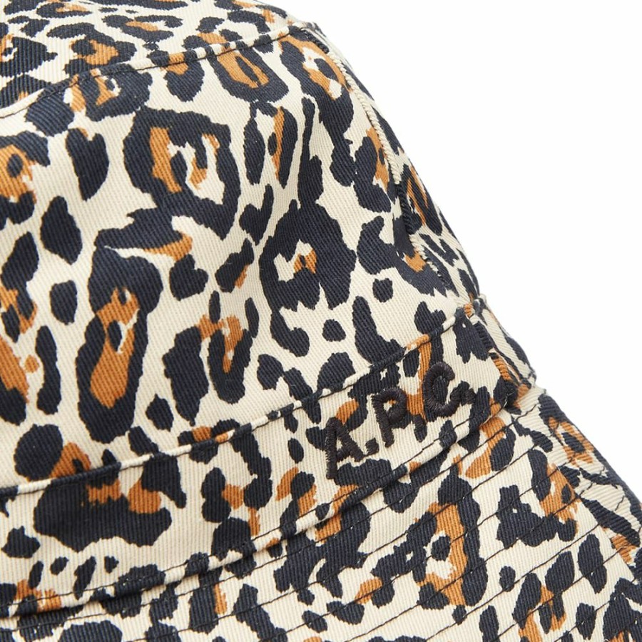 Bucket Hats * | A.P.C. Mark Animal Print Bucket Hat