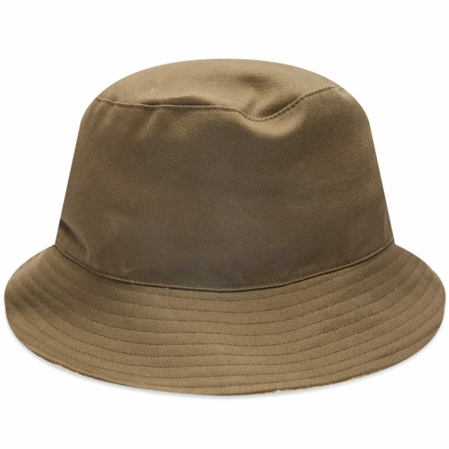 Bucket Hats * | Paul Smith Reversible Shearling Bucket Hat