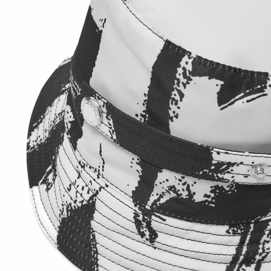 Bucket Hats * | Alexander Mcqueen All Over Grafitti Logo Bucket Hat