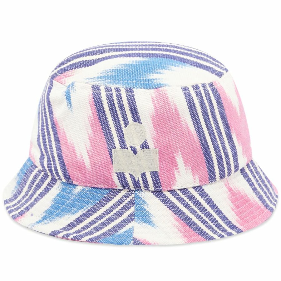 Bucket Hats * | Isabel Marant Haleyh Ikat Bucket Hat