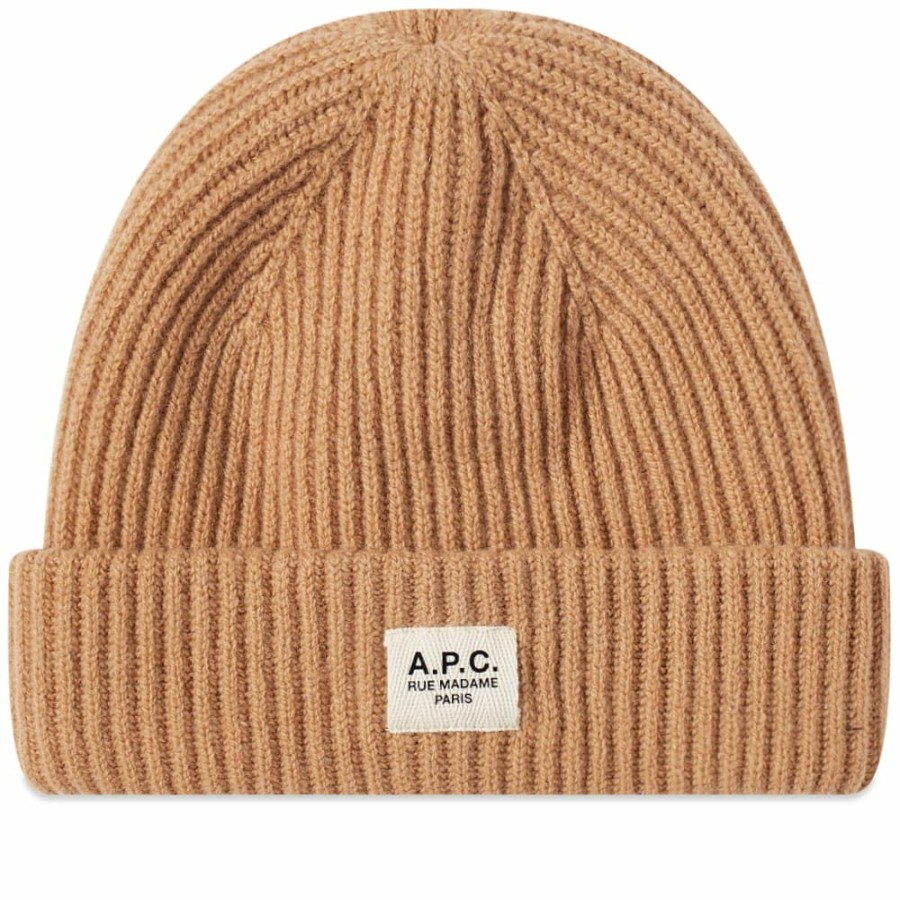 Beanies * | A.P.C. James Ribbed Beanie