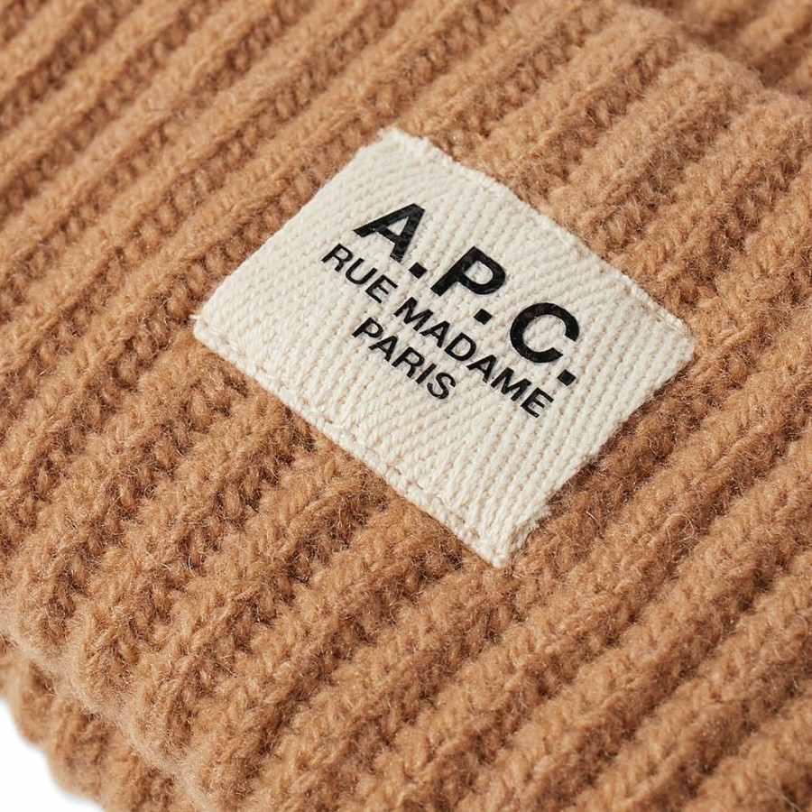 Beanies * | A.P.C. James Ribbed Beanie